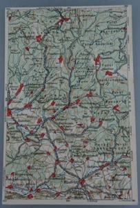 Wona Landkarten-Postkarte Thüringen - Eisfeld und Umgebung um 1925 (101295) - Picture 1 of 2