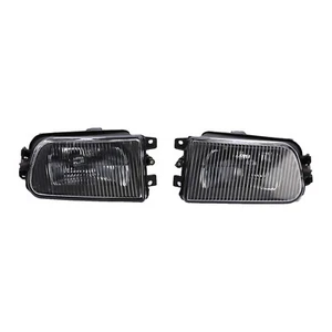 Pair Front Bumper Fog Light Lamps Without Bulbs For BMW E39 5-Serise 1995-98 T12 - Picture 1 of 11