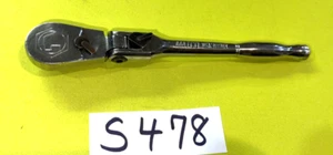 MATCO TOOLS 1/4 DRIVE 6-1/4 INCH LOCKING HANDLE FLEX HEAD RATCHET AFR6LFT - Foto 1 di 16
