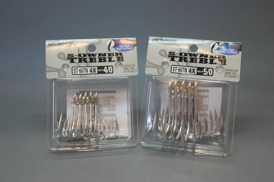 Owner ST-66 TN 4X - Größe 4/0 - Drillinge Drillingshaken - neu! - Bild 1 von 1