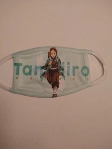 Demon slayer Tanjiro face mask double layer with filter pocket - Picture 1 of 9