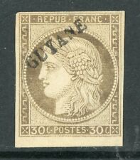 French Guiana 1892 French Colony 30¢ Brown Scott #13 Mint E32