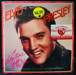 ELVIS PRESLEY: A Valentine Gift For You~ Red Wax Album In Shrink w/Hype~RCA - Imagen 1 de 4