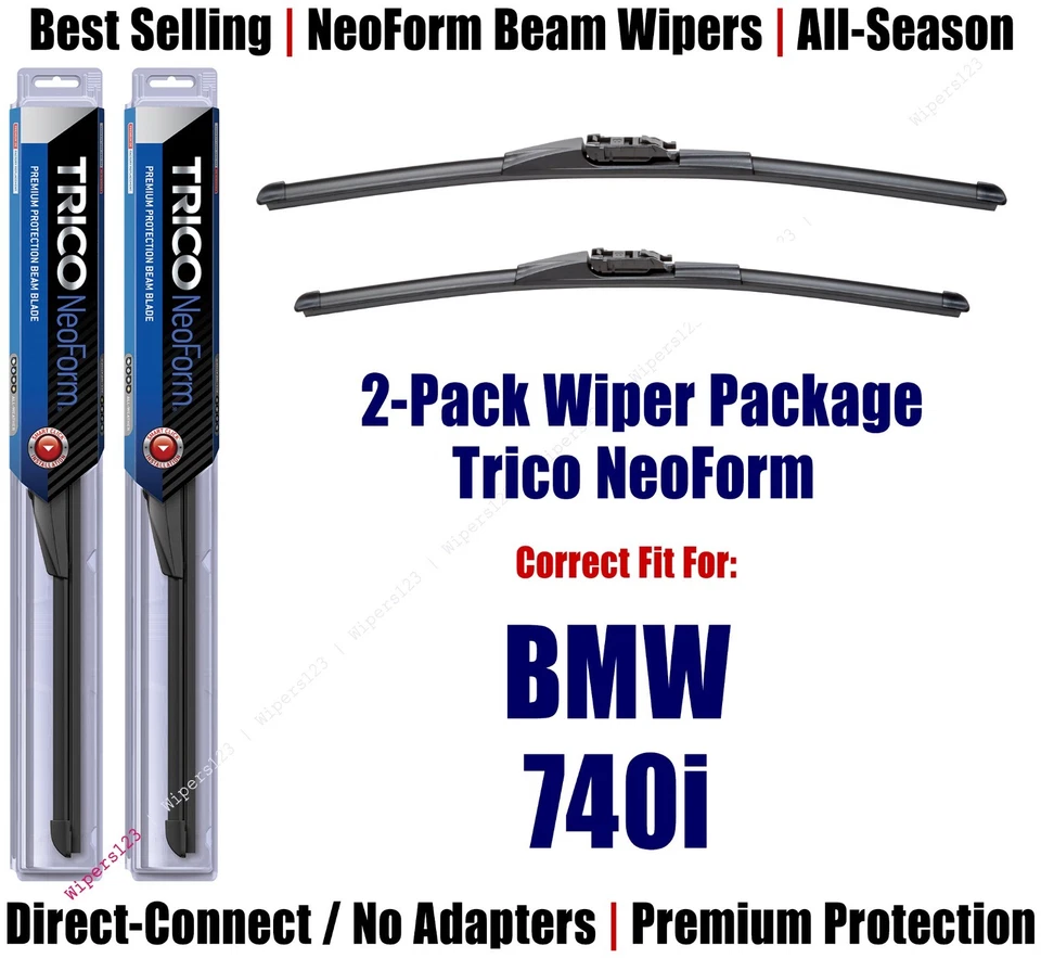 2-Pack Super-Premium NeoForm Wipers fit 2016+ BMW 740i - 162515/1915 - Image 1 of 1