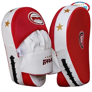 Farabi Focus Pads Boxing MMA Muay Thai Martial Arts Hook & Jab Punch Pads MMA - Picture 1 of 3