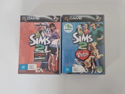 The Sims 2 Pets And Open For Business (PC, 2006) Expansion Pack  - Image 1 of 4