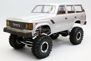 RC 1/10 TOYOTA LAND CRUISER FJ60 W/ LED Lights 4X4 *RTR* -SILVER- - Picture 1 of 13