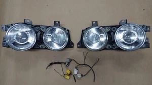 BMW E34 E32 headlights smileys HELLA OEM @ Excellent @ EURO with pigtails - Picture 1 of 15