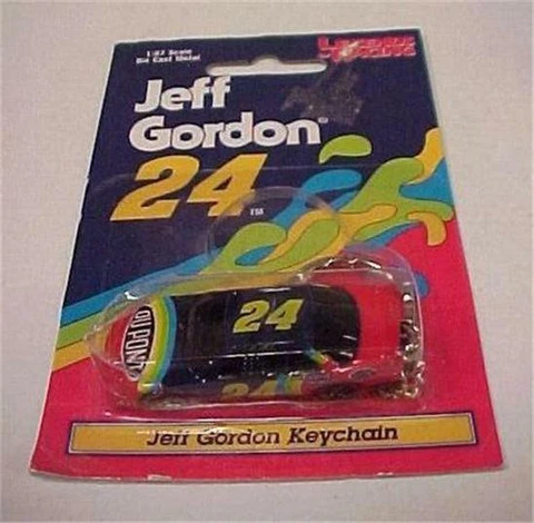 Jeff Gordon #24 Key Chain-1997 Die Cast Metal-Racing Unopened Pkg   #12975C Cover