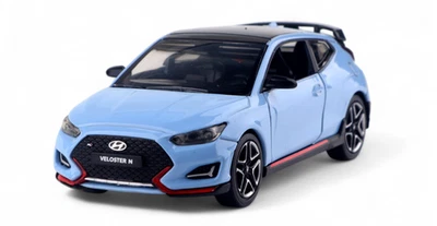 Hyundai Veloster N 1:38 carro miniatura fundido azul desempenho - Imagem 1 de 4