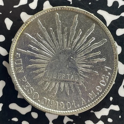Lote de 8 reales México 1901-lunes #JM0369 ¡grande plata! Bonitos detalles, limpios Foto 1 de 2