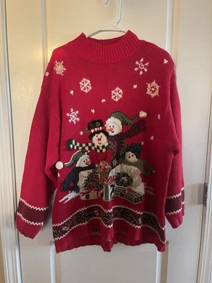 Suéter de Navidad informal de colección para mujer esquina anexo talla 18/20 Foto 1 de 3