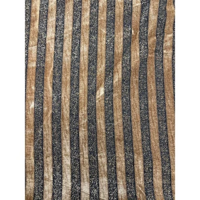 Chenilla a rayas marrón Molina - Tela para tapicería para el hogar - Por yarda - 56 pulgadas de ancho Foto 1 de 4