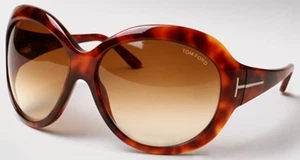 Tom Ford Anna Sunglasses TF64 379 64mm Havana / Brown Gradient Lens (VINTAGE) - Picture 1 of 3