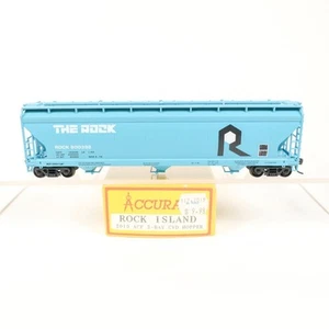Accurail HO Rock Island #800392 ACF 3-Bay Covered Hopper Kit Built 2019 (A) - Picture 1 of 5
