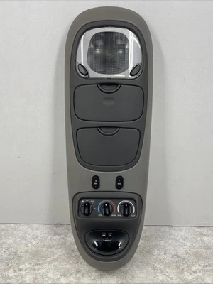 1997-2002 Ford Expedition Overhead Console Assembly Storage Bin Compass Grey OEM - Image 1 of 4