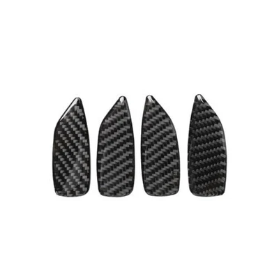 Carbon Fiber Door Handle Bowl Cover Interior Trim For BMW 3 Series E46 1998-2005 - Imagem 1 de 4