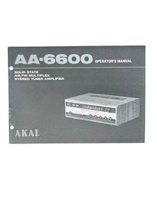 Oringial Akai AA-6600 Stereo Verstärker Bedienungsanleitung & Schaltplan - Bild 1 von 3