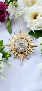 Vintage Genuine SWAROVSKI Crystal Swan 1980’s Swarovski 'Northern Star' Brooch - Picture 1 of 10