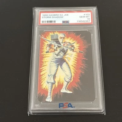 1986 Hasbro G.I. Joe #103 Storm Shadow PSA 10 - Image 1 of 2