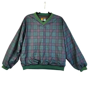 Forresters Outerwear Mens Tartan Plaid Windbreaker Pullover Jacket Size Medium - Picture 1 of 11