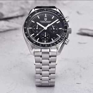 Pagani Design 2024 BLACK PD1701 Chronograph AR Sapphire 100M Waterproof - Bild 1 von 3