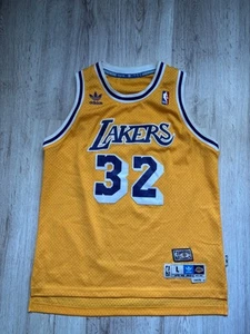 2013 Adidas Hardwood Classics Magic Johnson #32 Lakers Jersey Size L Length +2 - Picture 1 of 24