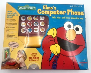 Sesame Street Elmo's Computadora Teléfono PC CD Teléfono Creatividad Niños Juego LEER - Imagen 1 de 14