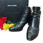 Yves Saint Laurent Boots Shoes Us 5.5 Leather Black Used Jp Authentic F/Shipping