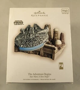 2007 Hallmark Keepsake Ornament Star Wars A New Hope Millennium Falcon - Picture 1 of 2