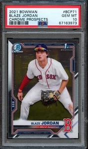BB - 2021 Bowman Chrome - BCP-71 - Blaze Jordan - PSA 10 GEM MT - Foto 1 di 2