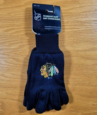 CHICAGO BLACKHAWKS Lightweight Technology Touchscreen Compatible Adult Gloves Cover