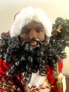 2005 Black African American Santa Claus 18" H Approx. Figure - Picture 1 of 6