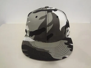 VTG Men's BLANK Night Camo Fitted 7 1/8 Cap Hat 90s Zephyr NEW NWT - Picture 1 of 4