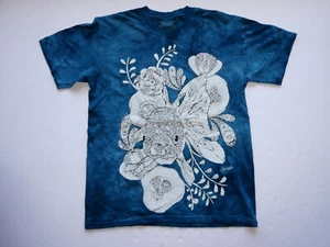 The Mountain Goldfish Krawatte Farbstoff T-Shirt, blau/weiß, Größe Small (S), VINTAGE, selten - Bild 1 von 15