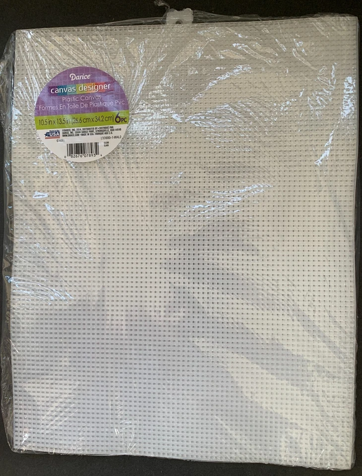 17 Darice Sheets Clear Plastic Canvas Needlepoint Craft 7 Count 10.5x13.5"