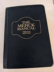 Vintage 1972 The Merck Manual 12th Twelfth Edition Tabbed Medical Book - Picture 1 of 6