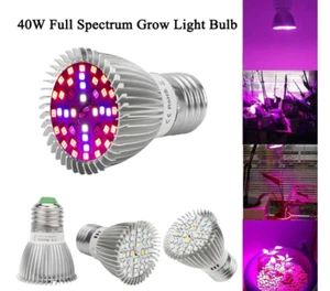 LED Grow Light Indoor Plants Light E27 Bulb Full Spectrum Growing Lamp 10 PACK - Picture 1 of 2