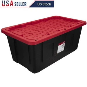 Extra Large 40 Gallon Storage Bin Plastic Tote Snap Lid Stackable Container New - Picture 1 of 12