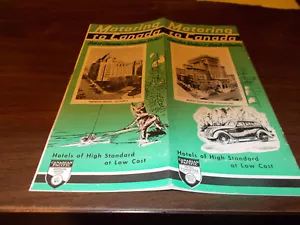 Canadian Pacific 1937 ""Motoring to Canada"" folleto de viaje de 16 páginas/excelentes fotos - Imagen 1 de 8