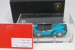 1/43 MR Collection Lamborghini Veneno Roadster Baby Blue x White Wheels - Picture 1 of 1