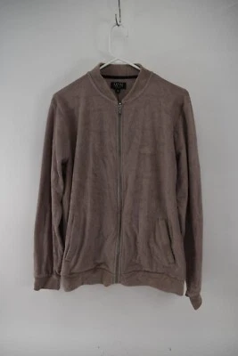 BooHoo Hombre Marrón Cremallera Completa Polar Sudadera Talla M Foto 1 de 4