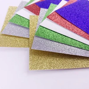 Glitzerpapier 80 g/m² 12 Blatt farbige Glitzerkarte A4 A5 A6 Metallic glänzend - Bild 1 von 12