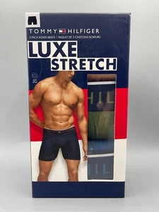 TOMMY HILFIGER 3 Boxer Briefs LUXE STRETCH 3 PACK Medium Underwear $42.50 NWT - Picture 1 of 2