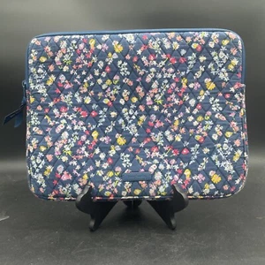 Vera Bradley Softshell Laptop Case Blue Spring Flower Design - Picture 1 of 5