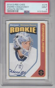2014-15 O-Pee-Chee Actualización Retro Novato Andrei Vasilevskiy PSA 9 - Imagen 1 de 1
