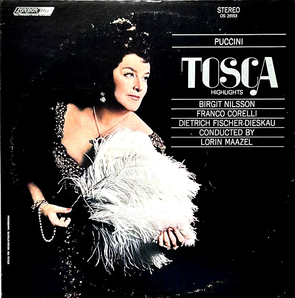 PUCCINI "TOSCA HIGHLIGHTS" (NILSSON, CORELLI, MAAZEL) PREMIUM USED LP (NM/EX) - Image 1 of 1