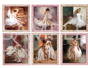 Junk Journal Supplies Ballet Set 1 Collage Sheet Scrapbooks Card Making Crafts - Picture 1 of 1