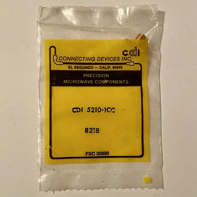 CDI 5210 8218 Connector Straight Flange Cable Jack (FSC 30990) - Image 1 of 3