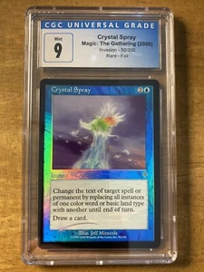 MTG✨CRYSTAL SPRAY FOIL✨Invasion CGC 9 MINT RARE Instant 2000 MTG Low POP ! - Picture 1 of 2